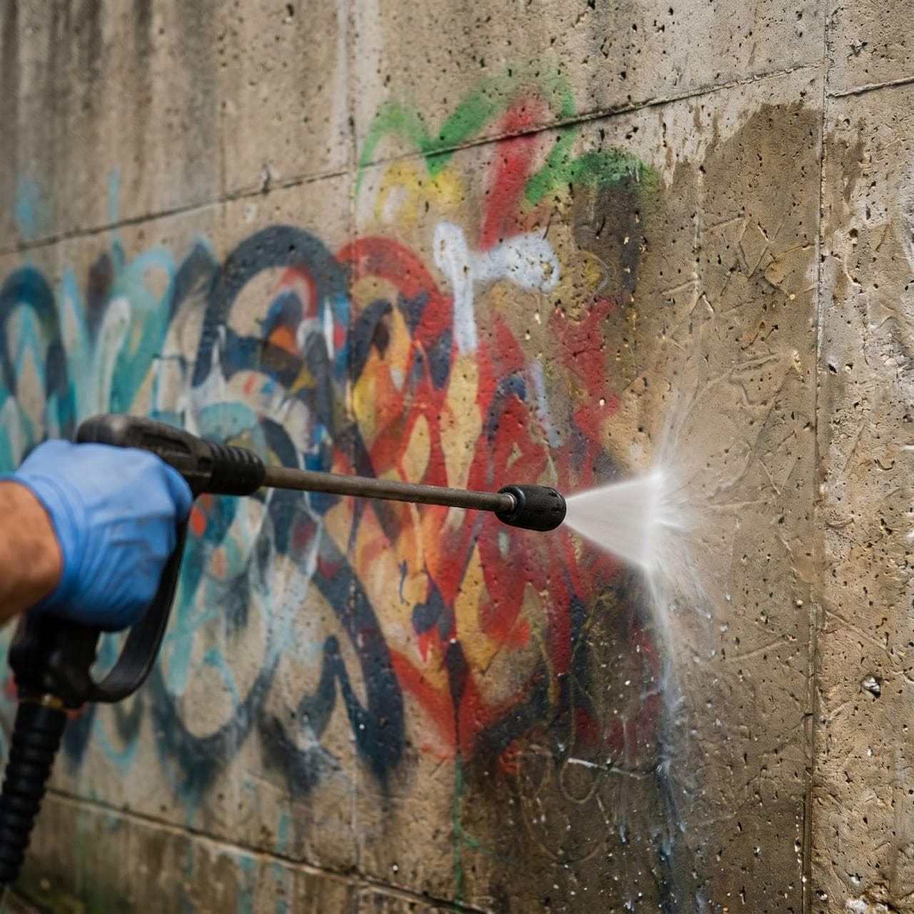 Retrait de graffiti